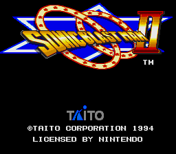 Sonic Blast Man II Title Screen